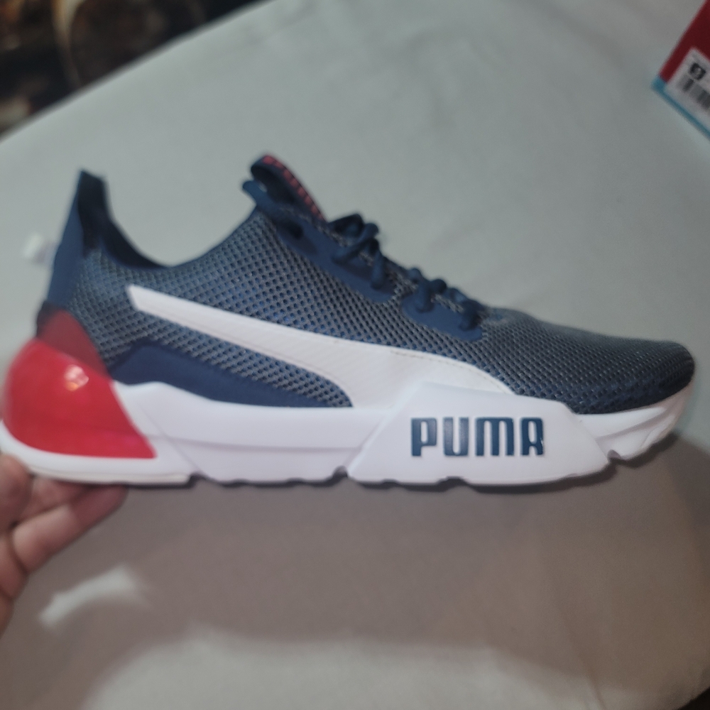 PUMA Kids' Blue and Red Sneakers - Picture 6 of 8